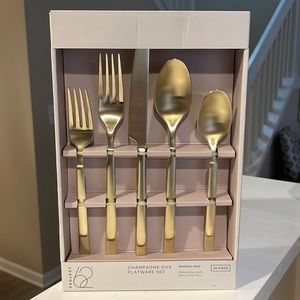 Gold Flatware Set